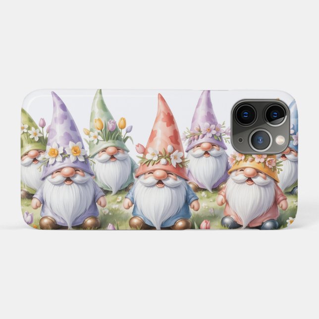 Coques Case-Mate iPhone Gnomes printaniers dans une prairie (Dos (Horizontal))
