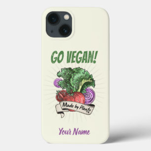 Case-Mate iPhone Case Go Vegan Fabriqué par des végétariens vintages de
