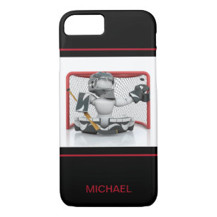 Case-Mate iPhone Case Goalie de hockey sur glace Nom personnalisé   Spor