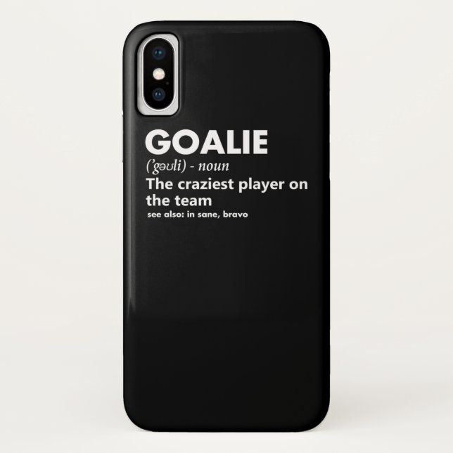 Coques Case-Mate iPhone Goalie Goalkeeper Définition Football Hockey (Dos)