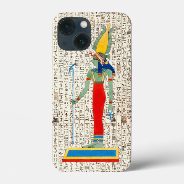 Coques Case-Mate iPhone Goddes égyptiens anciens Hiéroglyphes Design (Verso)