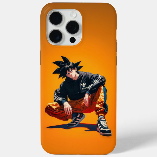 Coques Case-Mate iPhone Goku Style Saiyan Urbain (Verso)