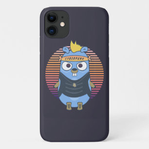 Case-Mate iPhone Case Golang gopher dans le style cyberpunk