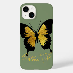 COQUE Case-Mate iPhone GOLD BLACK BETTERFLY PERSONNALISÉ SCRIPT TEXTE SAG