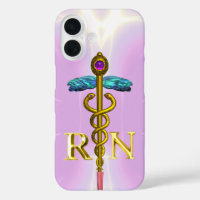 GOLD CADUCEUS SYMBOLE INFIRMIÈRE INFIRMIÈRE CLAIR