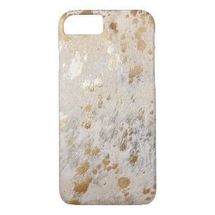 Case-Mate iPhone Case Gold Cowhide Print Metallic