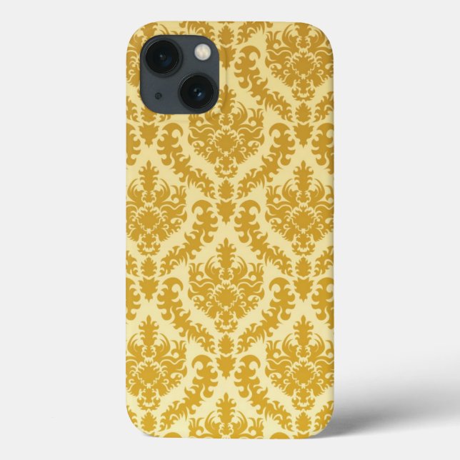Coques Case-Mate iPhone Gold damask (Verso)