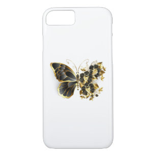 Case-Mate iPhone Case Gold flower Butterfly with Black Orchid