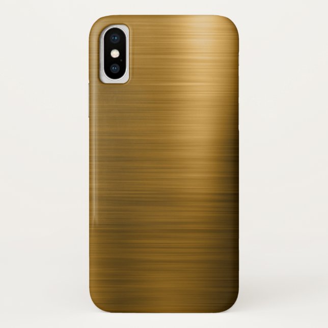 Coques Case-Mate iPhone Gold Foil Motif métallique de luxe (Dos)