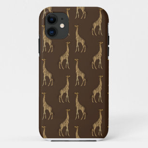 Case-Mate iPhone Case Gold Giraffe African Safari Chic élégant