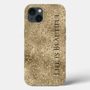Case-Mate iPhone Case Gold Glam Glitzy Parties scintillant Empreinte de