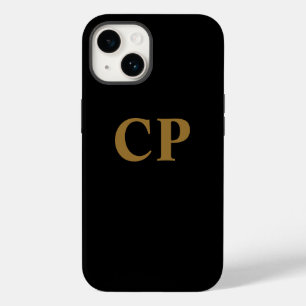 Coque Case-Mate iPhone Gold initial personnalisé
