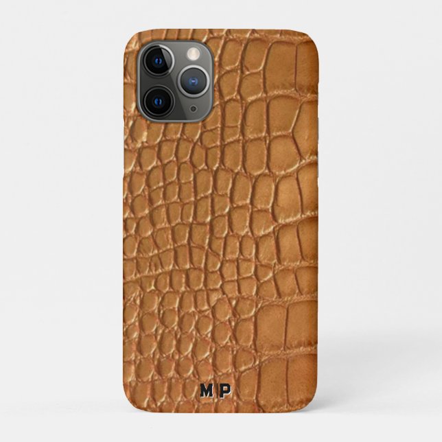 Coques Case-Mate iPhone Gold leather texture luxury meeting planner (Dos)