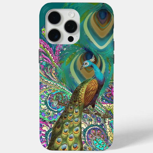 Coques Case-Mate iPhone Gold Paisley Peacock & Feather iPhone 6 (Verso)