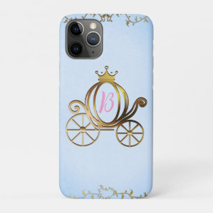 Case-Mate iPhone Case Gold Princess Carriage Blue Storybook Personnalisé