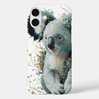 Coque Pour iPhone 16 Plus Golden Bloom Koala