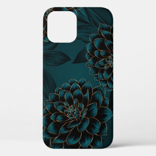 Case-Mate iPhone Case Golden Dahlias : Motif Vintage luxueux.