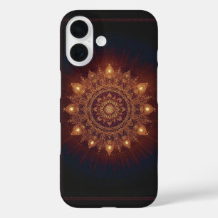 Coque Pour iPhone 16 Golden Diwali Mandala - Lumière dans et autour
