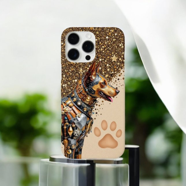 Coques Case-Mate iPhone Golden Doberman Glam (Créateur téléchargé)