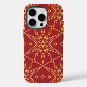 Coque iPhone 16 Pro Golden Festive Starry