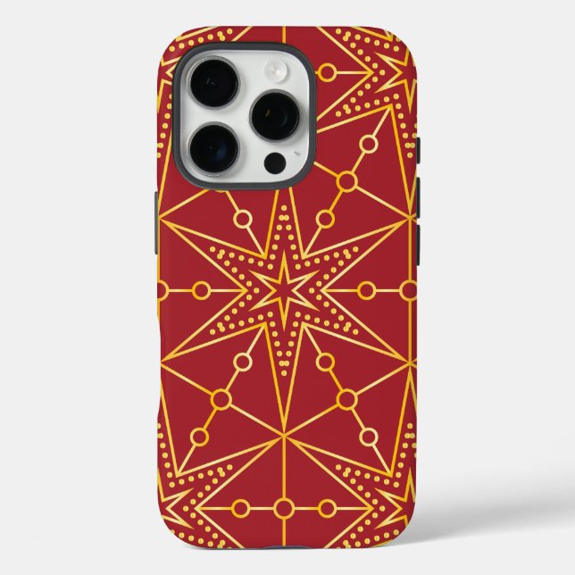 Coques Case-Mate iPhone Golden Festive Starry (Verso)