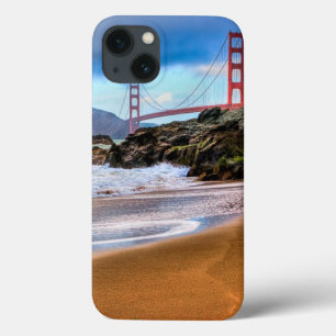 Etui iPhone 13 Golden gate bridge au coucher du soleil