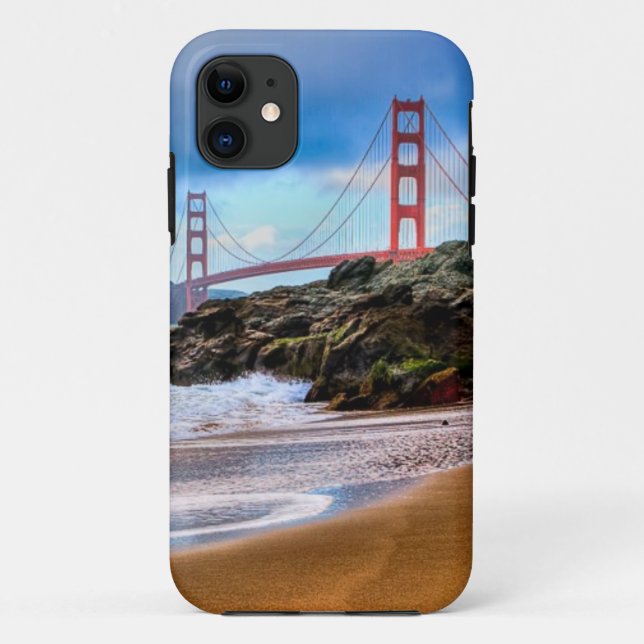 Coques Case-Mate iPhone Golden gate bridge au coucher du soleil (Dos)