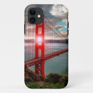 Coque Case-Mate iPhone Golden gate bridge avec Sun brillant