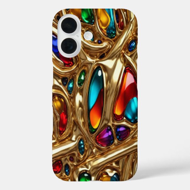 Coques Case-Mate iPhone Golden Gem #9 - iPhone 16 Coques (Verso)