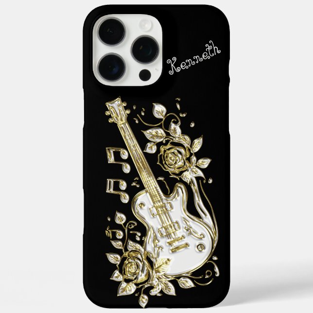 Coques Case-Mate iPhone Golden Guitar frappe Parfait Chord (Verso)