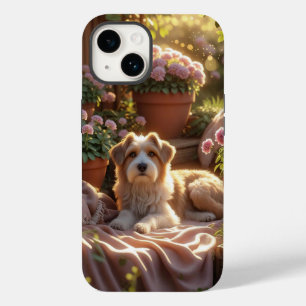 Coque Case-Mate iPhone Golden Hour Garden Dog - Cosy Pet Memory Scene ave