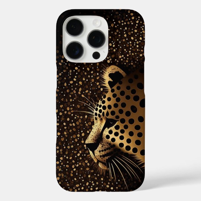 Coques Case-Mate iPhone Golden Jaguar Pattern           (Verso)