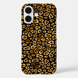 Coque Pour iPhone 16 Golden Leopard Motif classe et élégant