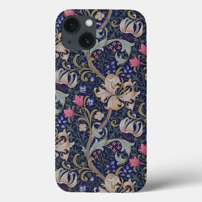 Coques Case-Mate iPhone Golden Lily, William Morris (Verso)