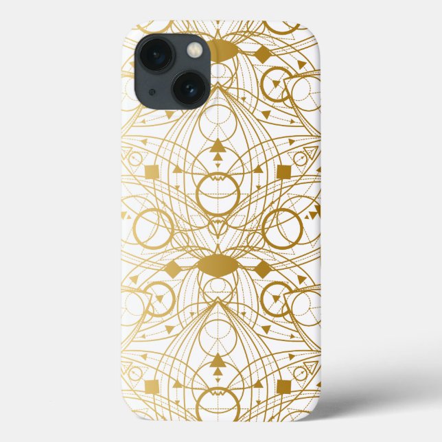 Coques Case-Mate iPhone Golden Lotus Design Luxe (Verso)