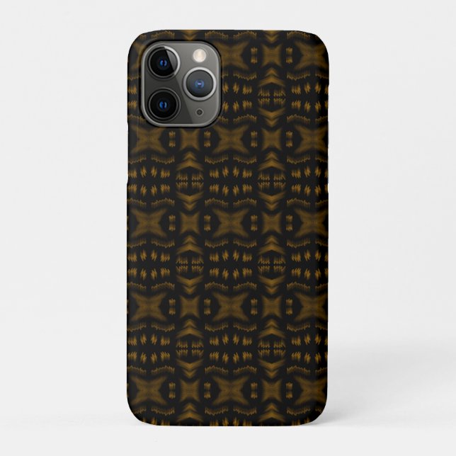 Coques Case-Mate iPhone Golden Obsidian Tribal Ikat Pattern (Dos)