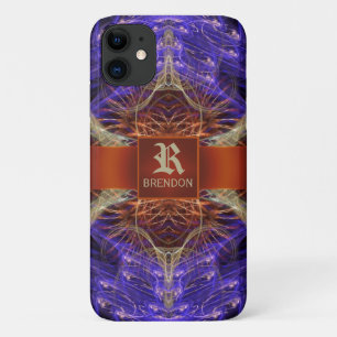 Case-Mate iPhone Case Golden Purple Fractable Hourglass