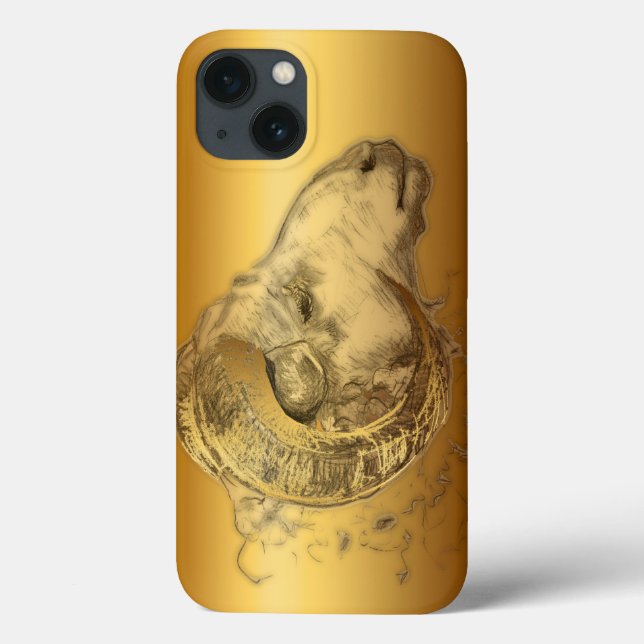 Coques Case-Mate iPhone Golden Ram ou Aries Astrologie occidentale chinois (Verso)