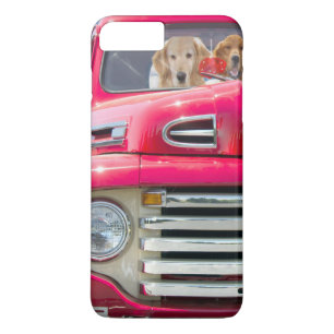 Etui iPhone Case-Mate golden retriever dans camion rétro rouge