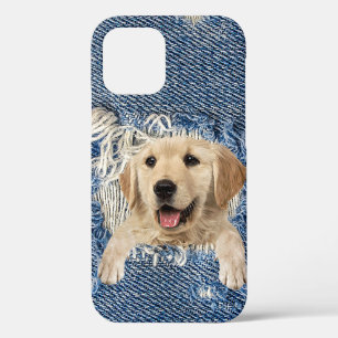 Case-Mate iPhone Case Golden Retriever dans Denim Hole