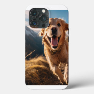 Case-Mate iPhone Case Golden Retriever heureux en train de courir