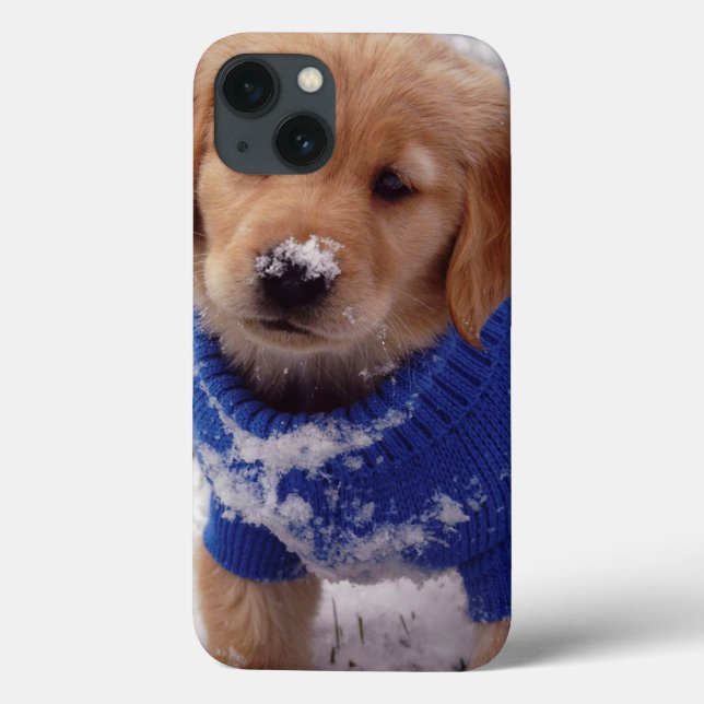Coques Case-Mate iPhone Golden Retriever Puppy (Verso)