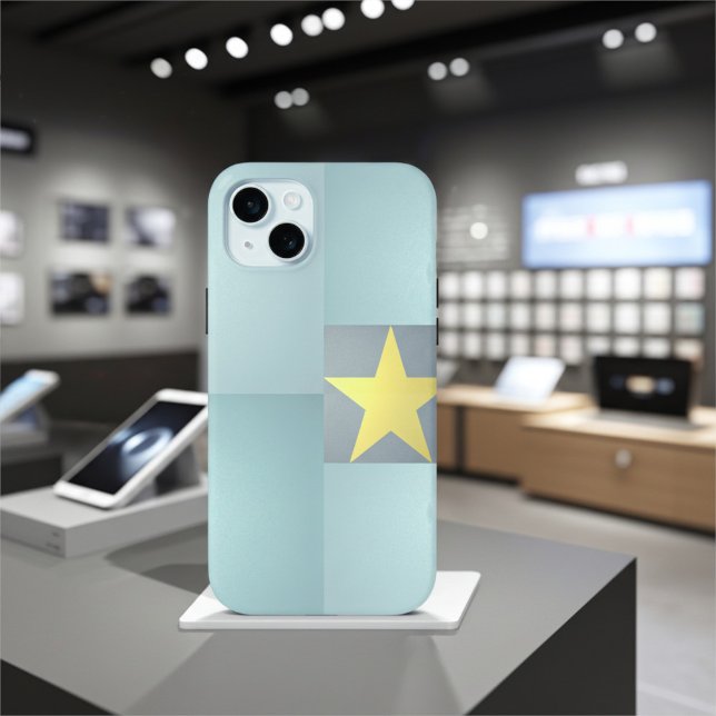 Coques Case-Mate iPhone Golden Star Excellence Elégant Texté Turquoise ble (Créateur téléchargé)