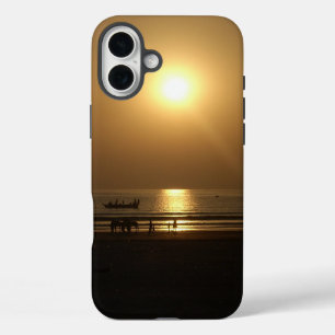Coque Pour iPhone 16 Plus Golden Summer Sunset Réflexion sur la plage