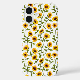 Coque Pour iPhone 16 Golden Sunflower Bliss