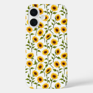 Coque Pour iPhone 16 Golden Sunflower Bliss