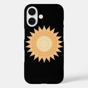 Coque Pour iPhone 16 "Golden Sunflower Mandala - Lumière en vous"