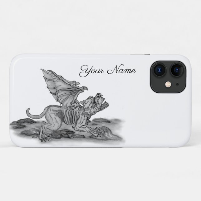 Coques Case-Mate iPhone Golem Gargoyle (Dos (Horizontal))