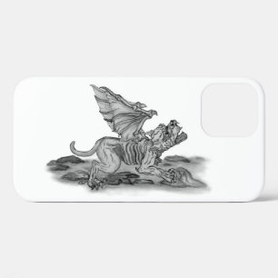Etui iPhone Case-Mate Golem Gargoyle noir et blanc