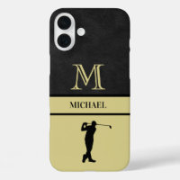Golf Guy Black Leather Texogramme Nom